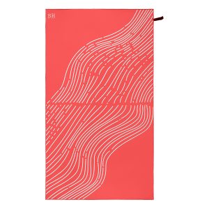 Beauty Home Πετσέτα θαλάσσης διπλής όψης Microfiber 200gsm Art 2292 90x160 Κοραλί