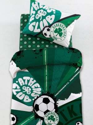 Palamaiki Σετ Μονά Σεντόνια Panathinaikos F.C. 170x260 FC12 Με Λάστιχο
