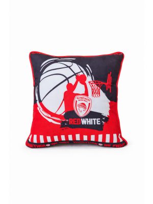 Palamaiki Διακοσμητική μαξιλαροθήκη 43x43 OLYMPIACOS