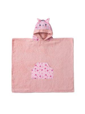 Palamaiki Παιδική πετσέτα με κουκούλα 70x120 KITTY