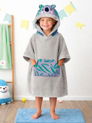 Palamaiki Παιδική πετσέτα με κουκούλα 70x120 KOALA