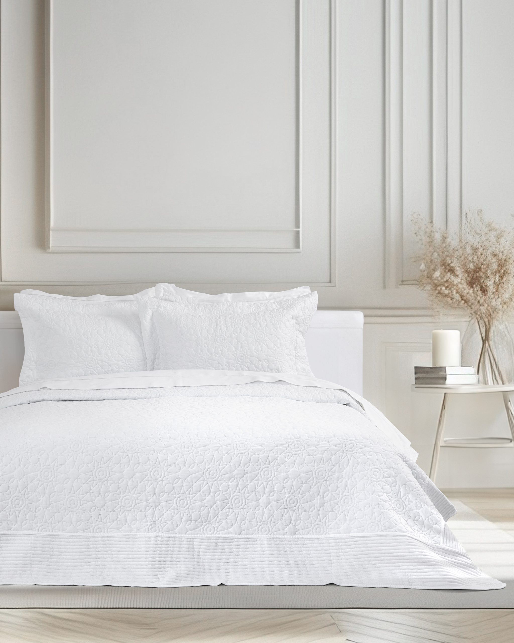 Nima Home Σετ Κουβερλί 240x260 - Calla White Λευκό