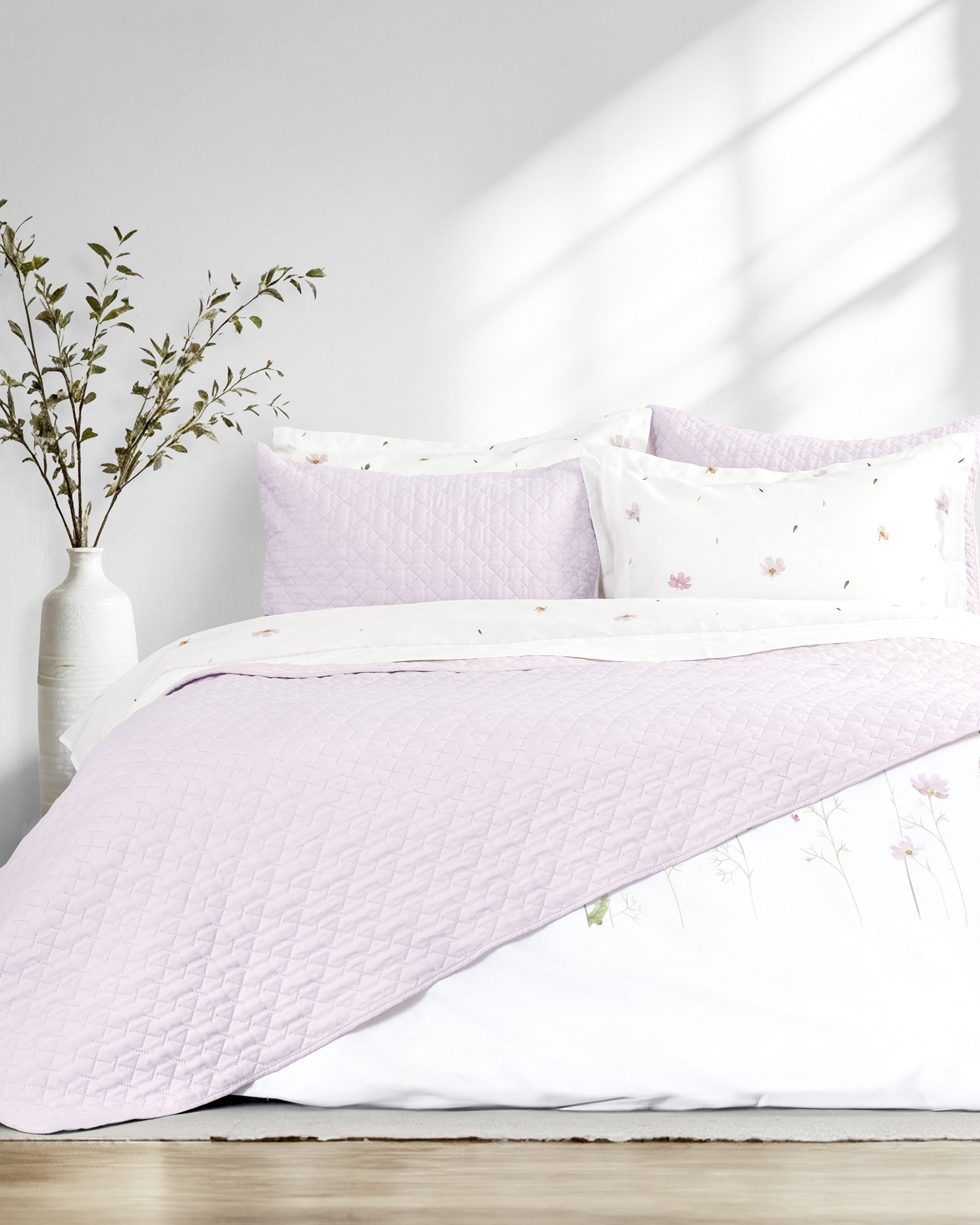 Nima Home Κουβερλί Υπέρδιπλο 220x240 - Arden Lilac / Pink Λιλά / Ροζ