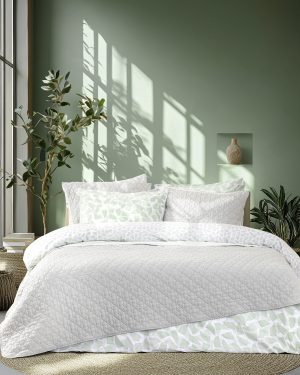 Nima Home Κουβερλί Υπέρδιπλο 220x240 - Arden Gray / Mint Γκρι, Μέντα, Πράσινο