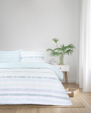 Kocoon Home Σετ Σεντόνια Υπέρδιπλα με Λάστιχο - Azzurro Τιρκουάζ, Σιέλ, Μέντα
