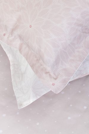 Nima Home Ζεύγος Μαξιλαροθήκες - Pose Ροζ Oxford 52x75+5