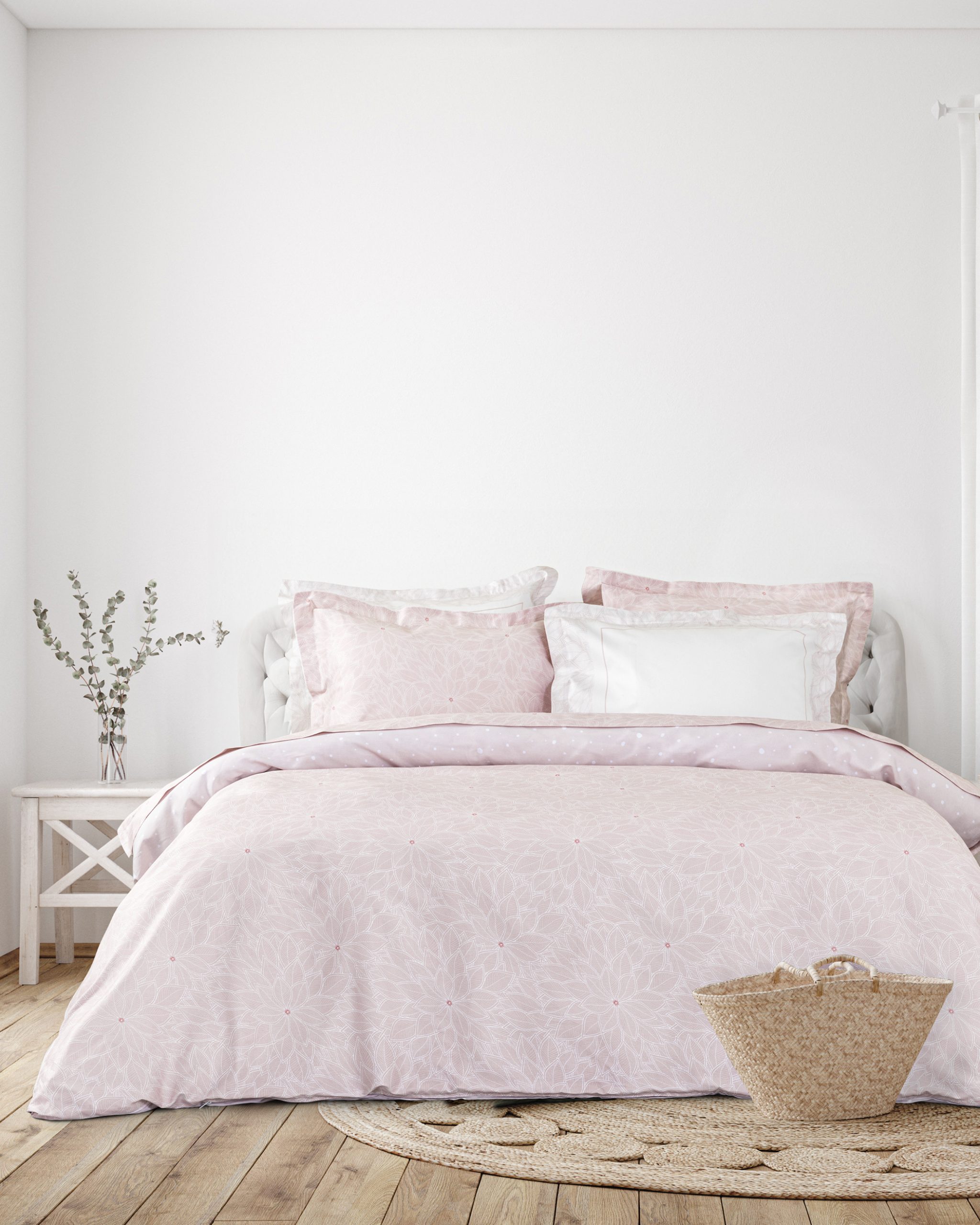 Nima Home Ζεύγος Μαξιλαροθήκες - Pose Ροζ Oxford 52x75+5 - Image 2