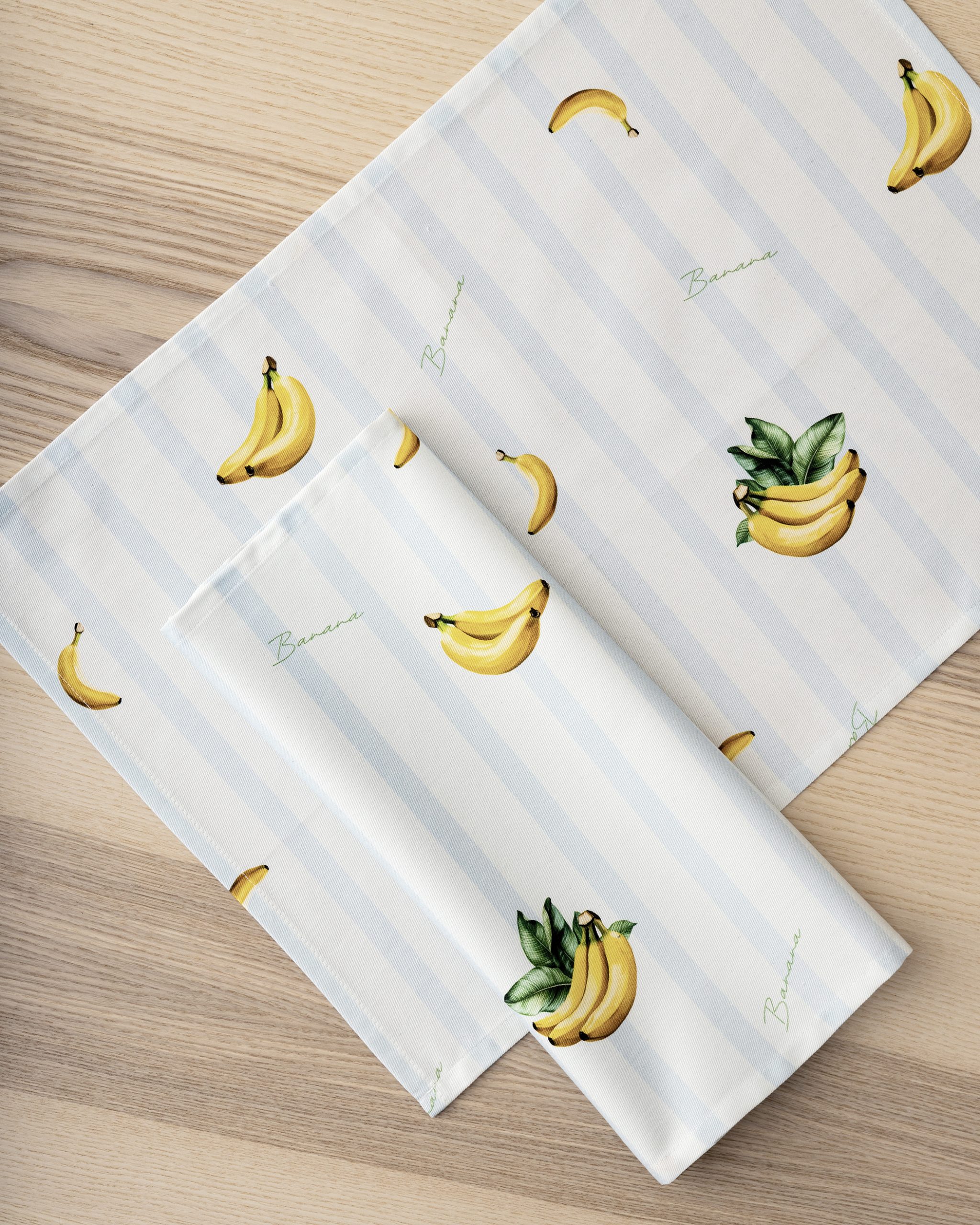 Nima Home Σετ Σουπλά 2 x 35x50 - Banana Σιέλ, Κίτρινο
