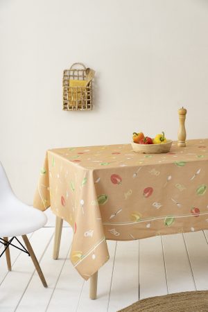Nima Home Τραπεζομάντηλο 140x140 - Chef Πορτοκαλί