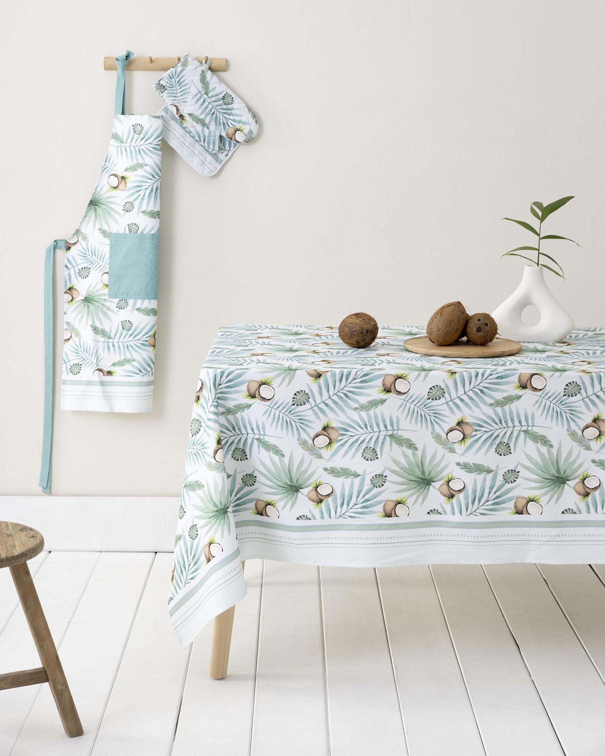 Nima Home Τραπεζομάντηλο 140x240 - Coconut Σιέλ, Πετρόλ
