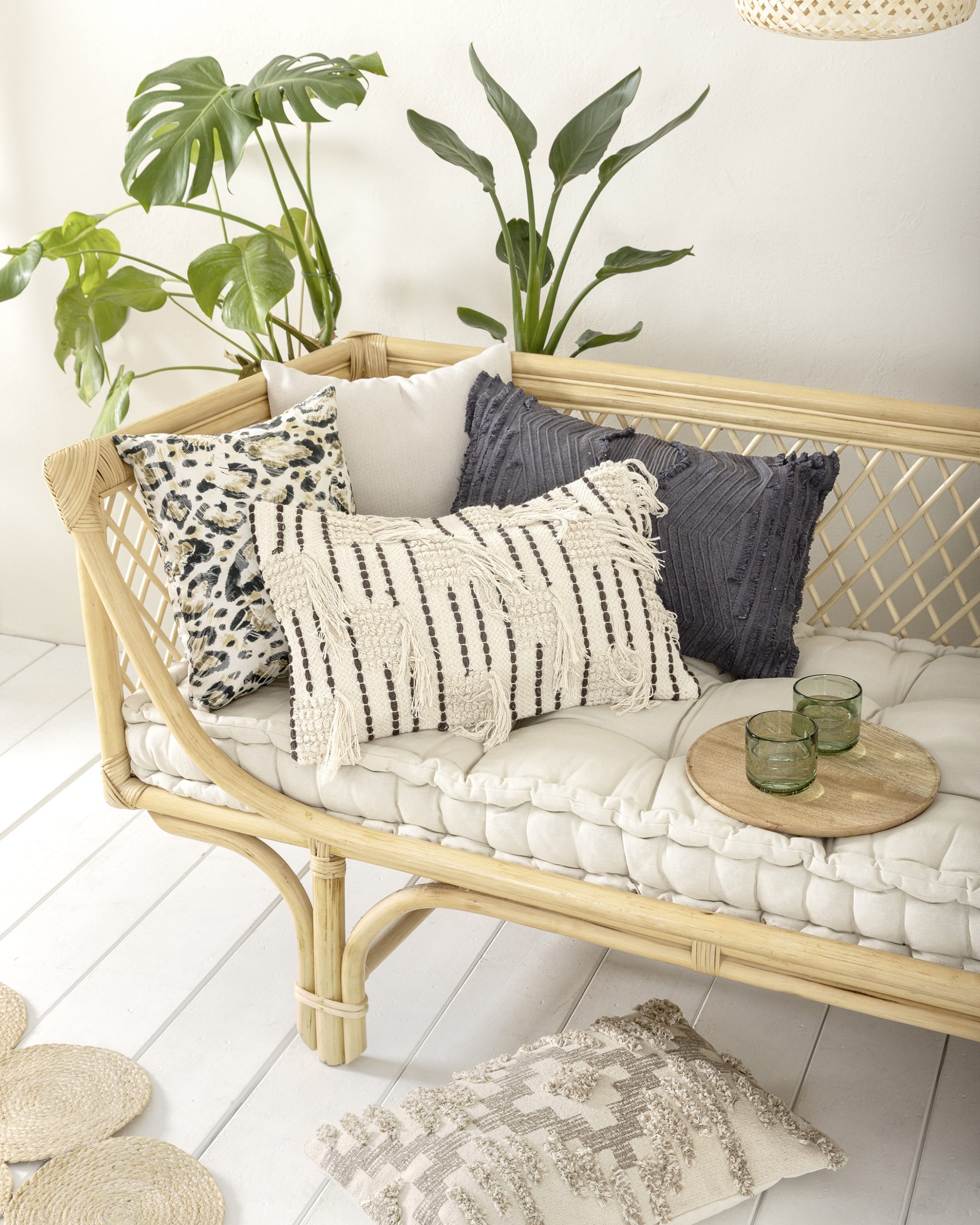 Nima Home Διακοσμητική Μαξιλαροθήκη 45x45 - Nomad Μπεζ, Καφέ - Image 2