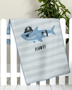 Nima Kids Πετσέτα Θαλάσσης 70x140 - Ahoy Μπλε, Γκρι
