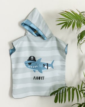 Nima Kids Πόντσο No 5/8 - Ahoy Μπλε, Γκρι