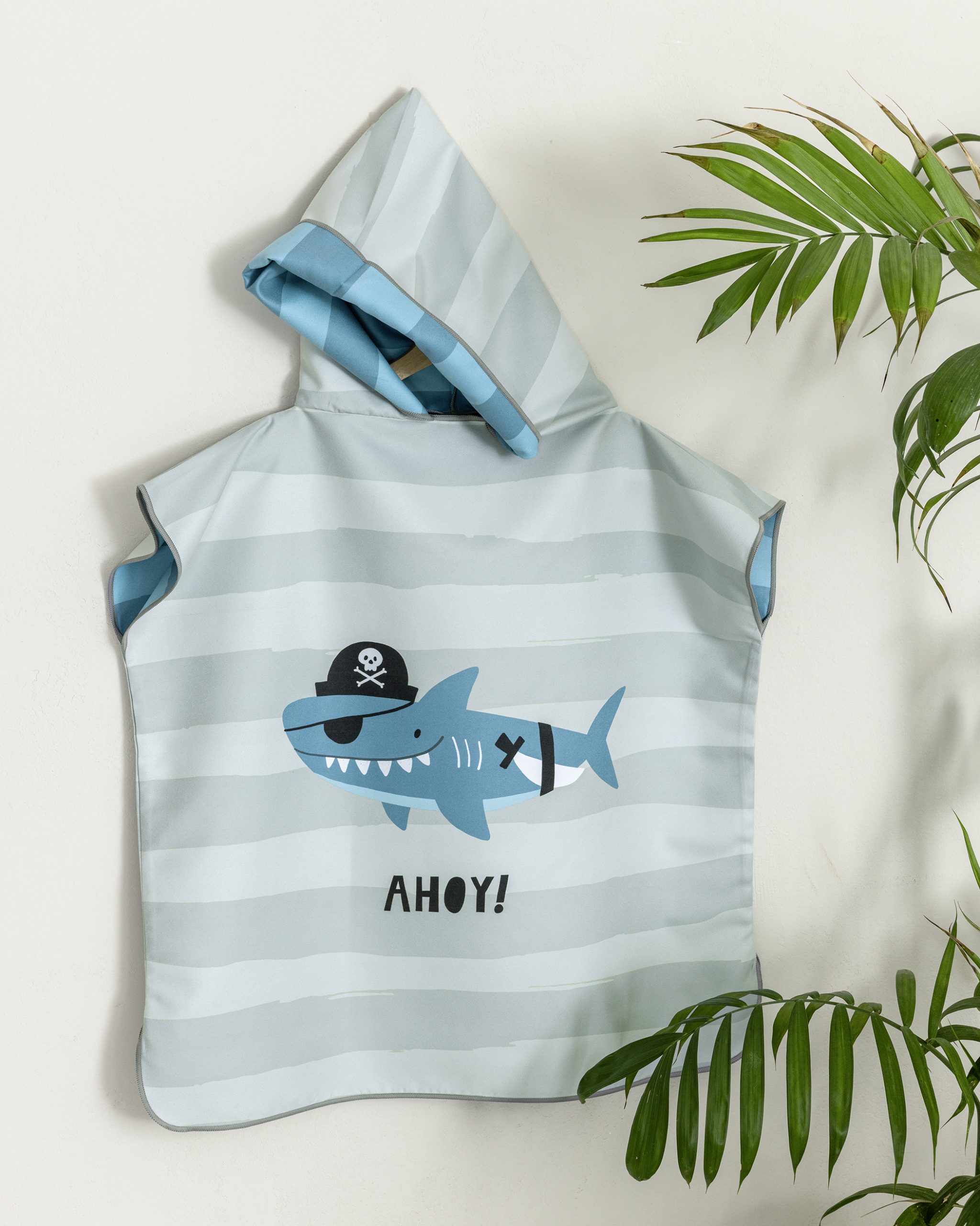 Nima Kids Πόντσο No 5/8 - Ahoy Μπλε, Γκρι