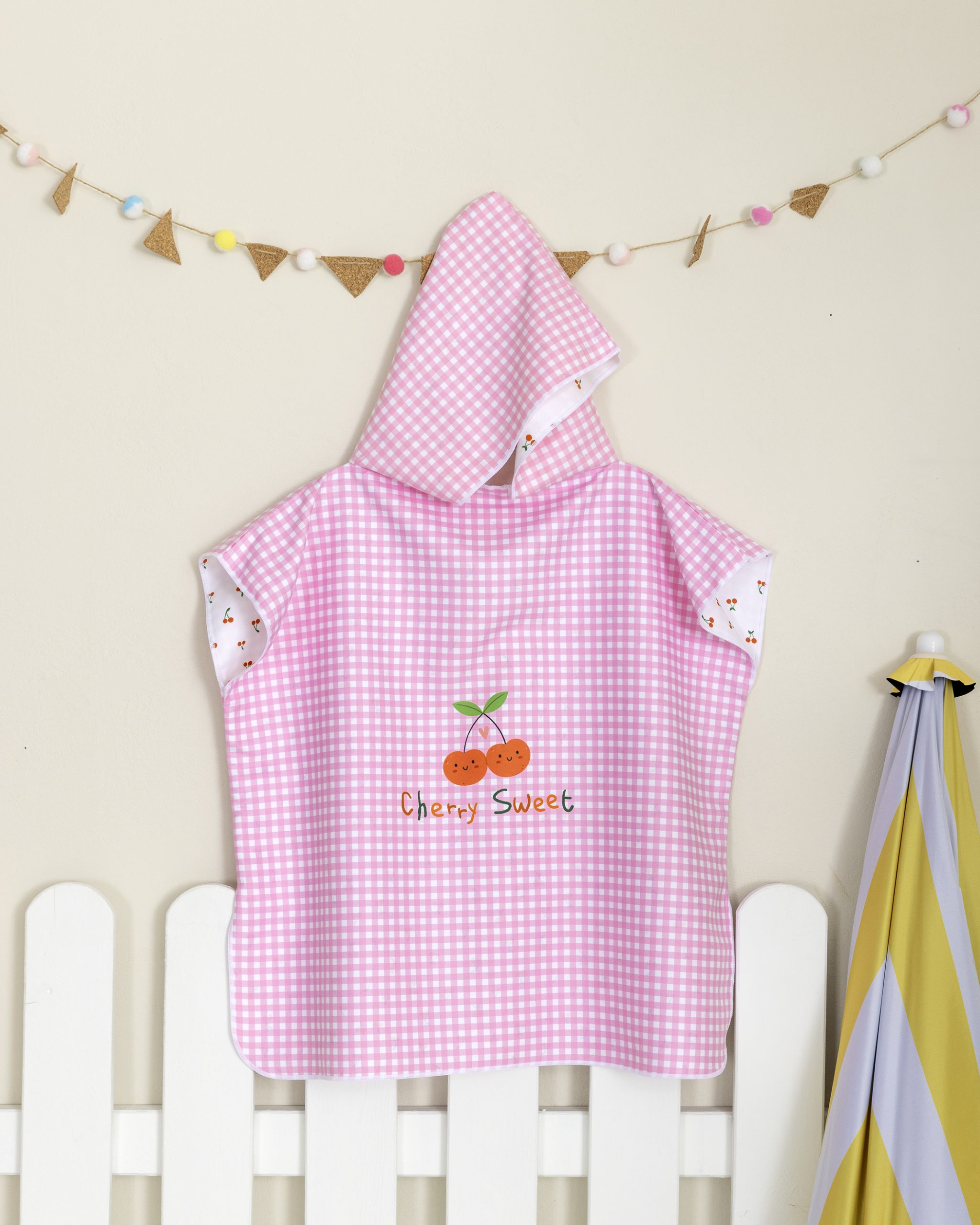 Nima Kids Πόντσο No 5/8 - Cherry Sweet Ροζ