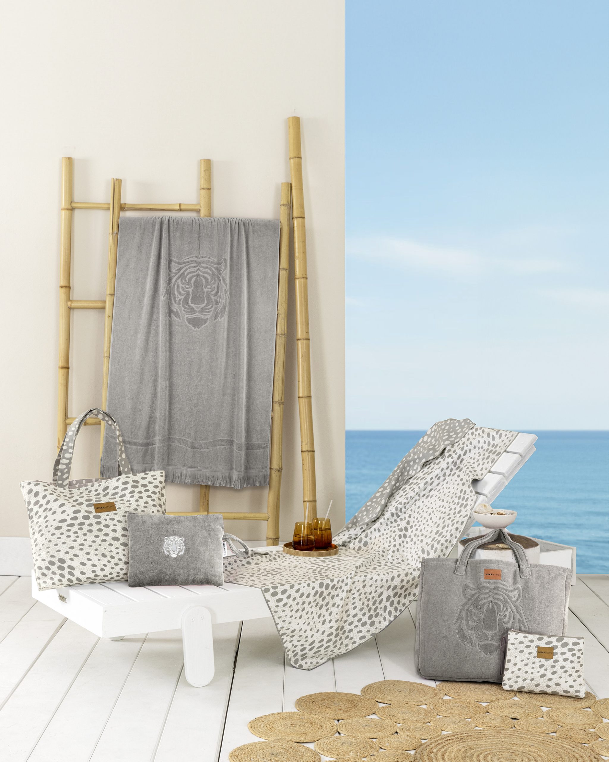 Nima Home Νεσεσέρ θαλάσσης 25x17 - Keya Γκρι, Μπεζ - Image 2