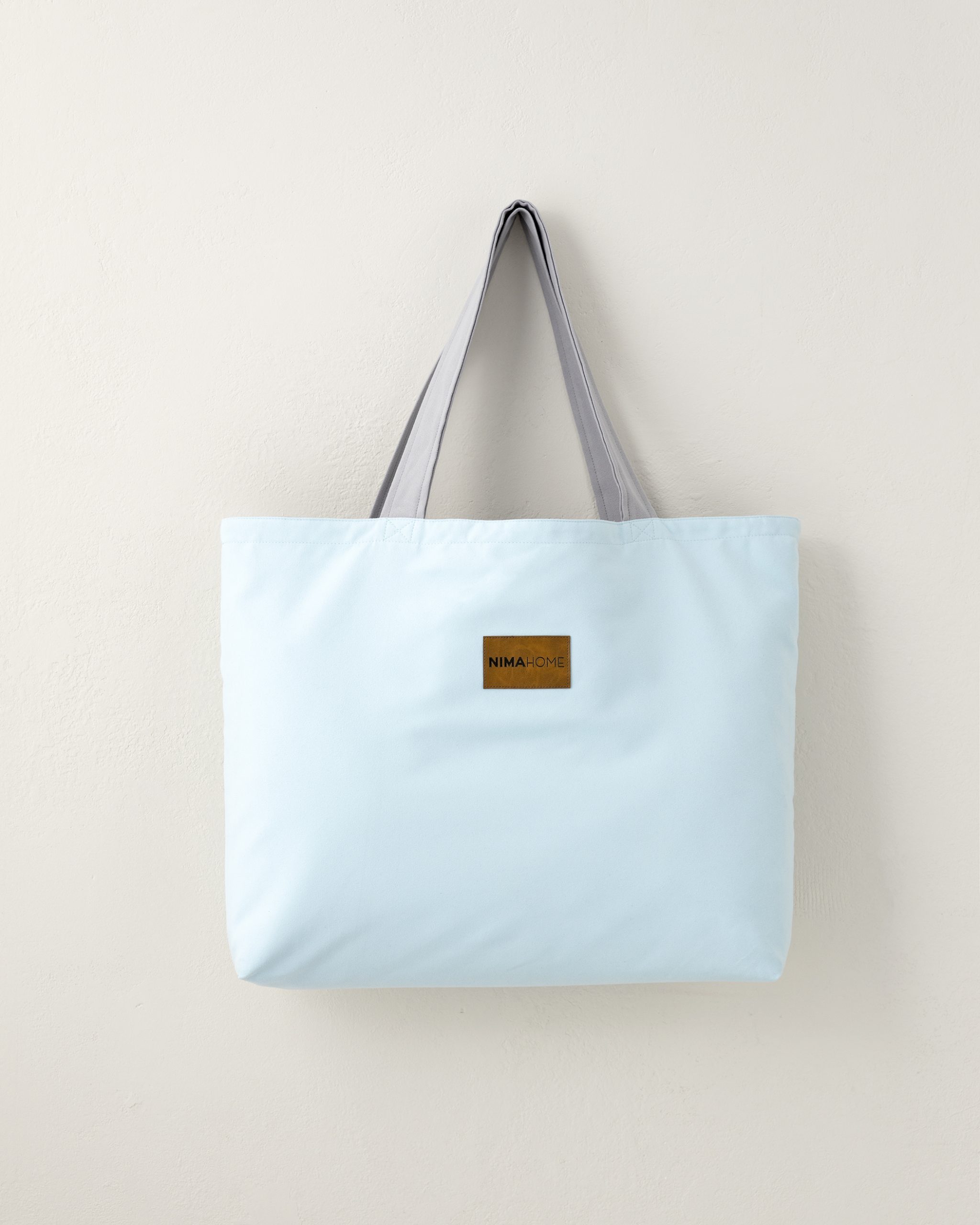 Nima Home Τσάντα Θαλάσσης 37x54 - Riva Aqua / Gray Σιέλ, Γκρι