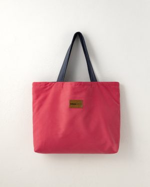 Nima Home Τσάντα Θαλάσσης 37x54 - Riva Vivid Pink / Dark Gray Κόκκινο, Γκρι