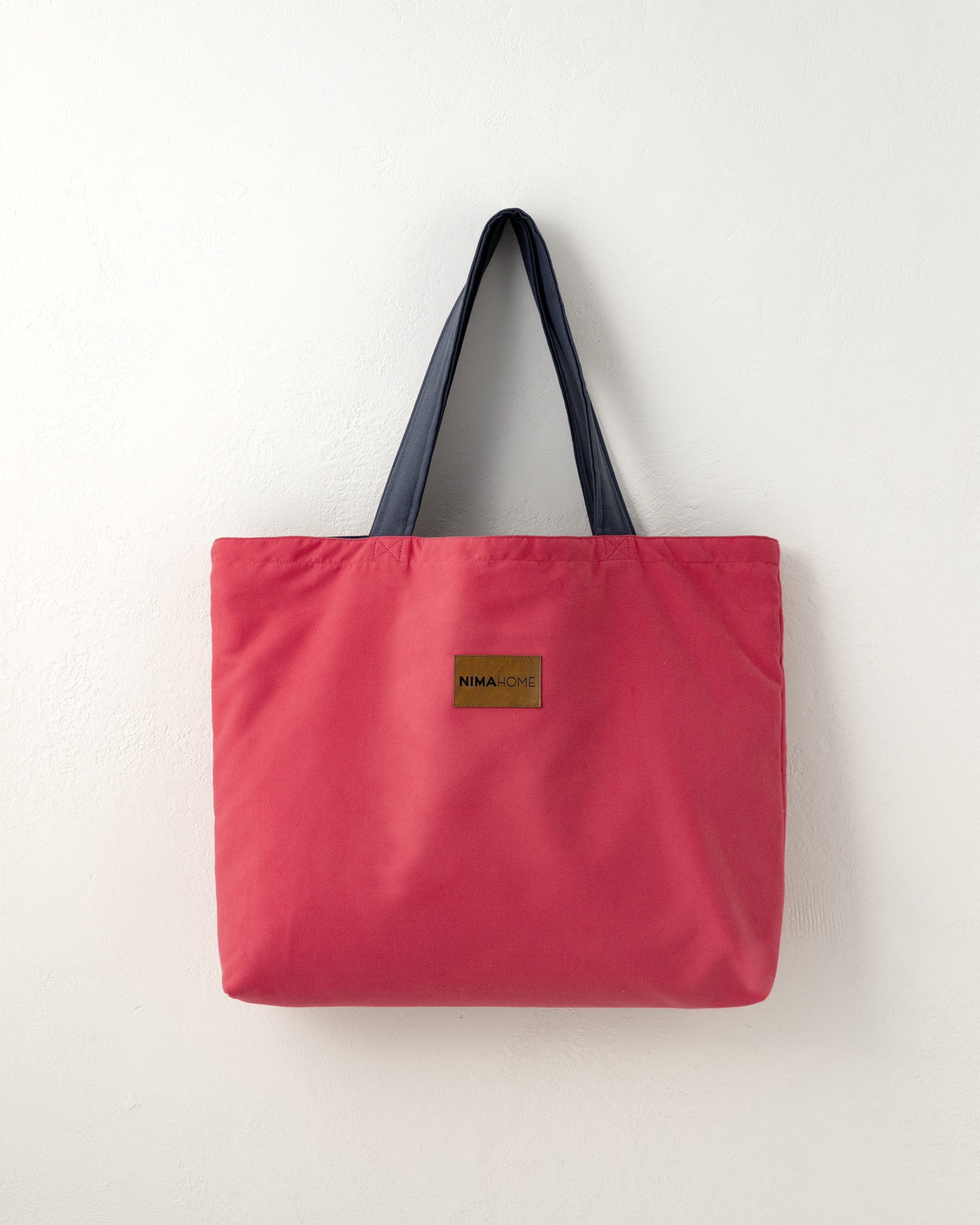 Nima Home Τσάντα Θαλάσσης 37x54 - Riva Vivid Pink / Dark Gray Κόκκινο, Γκρι