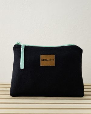 Nima Home Νεσεσέρ θαλάσσης 25x17 - Riva Black / Emerald Μαύρο, Μέντα