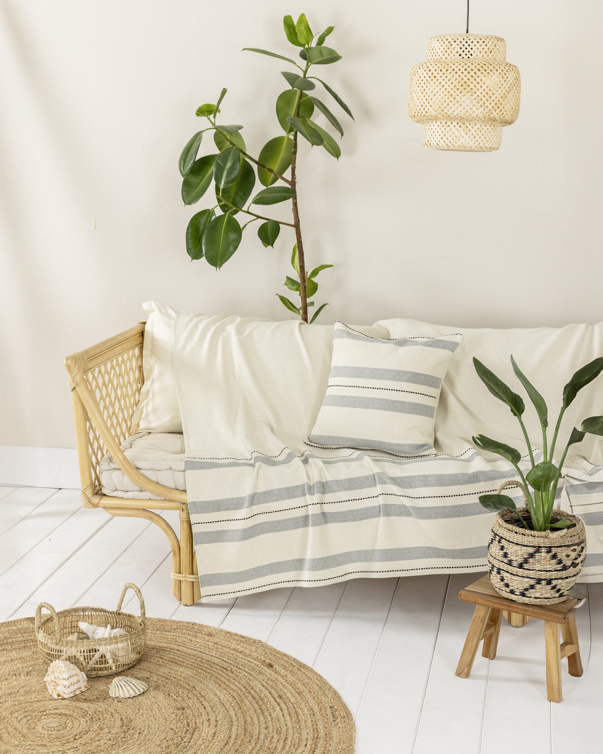 Nima Home Ριχτάρι 180x180 - Kaly Εκρού, Μπεζ, Γκρι