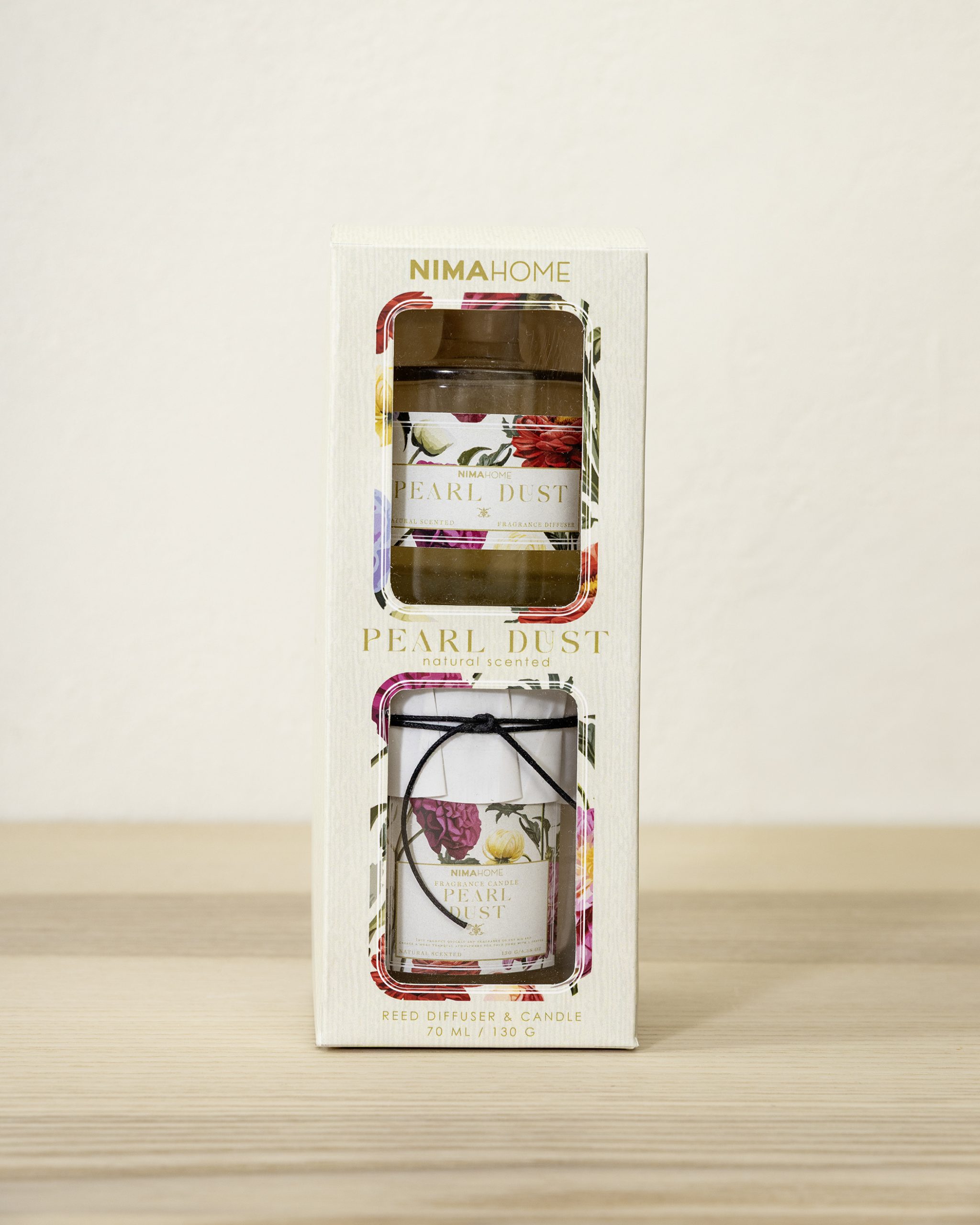 Nima Home Σετ Αρωματικό Χώρου με Στικ 100ml & Αρωματικό Κερί 130gr - Pearl Dust - Image 2