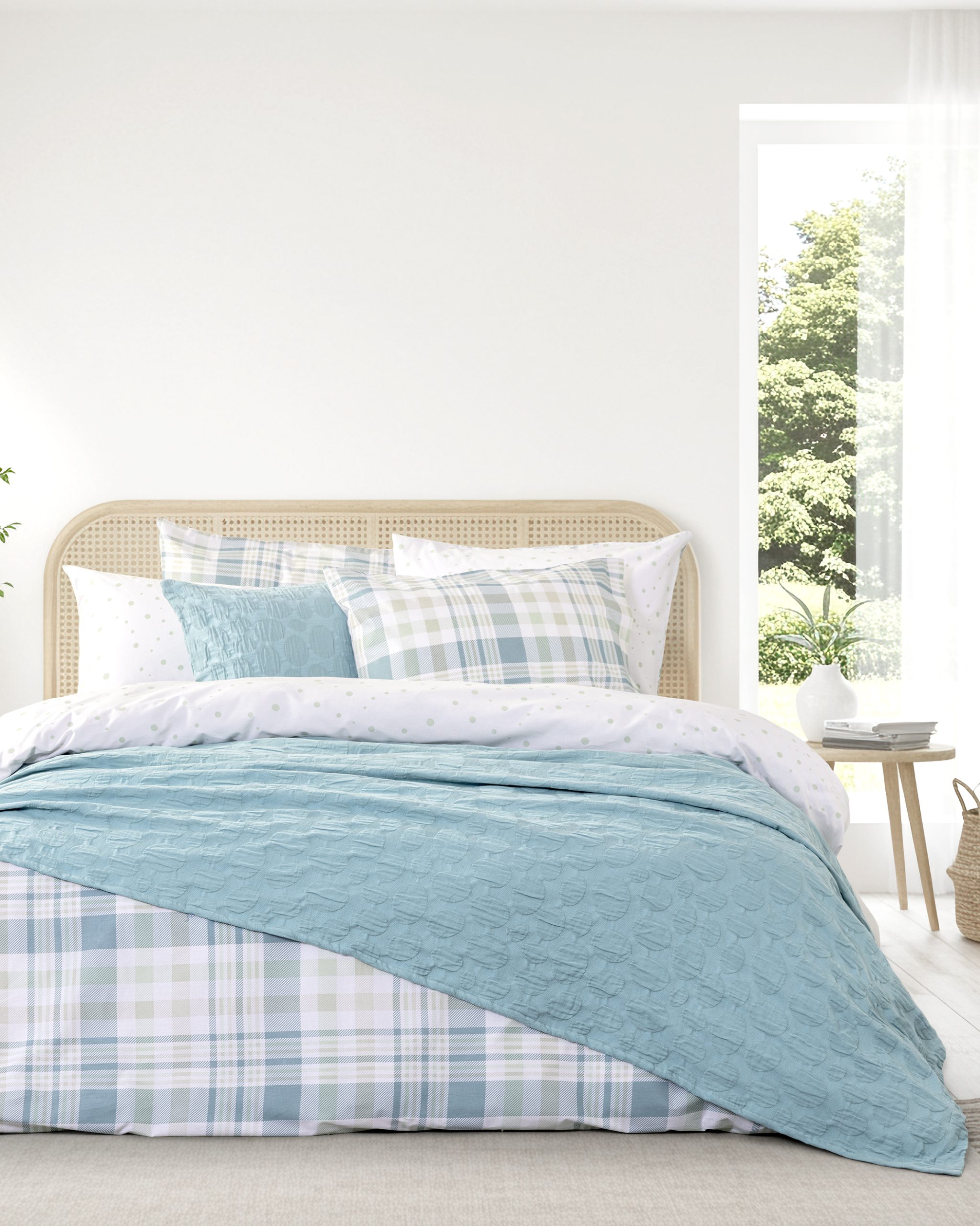 Nima Home Κουβέρτα Υπέρδιπλη 220x240 - Arturo Μπλε, Τιρκουάζ