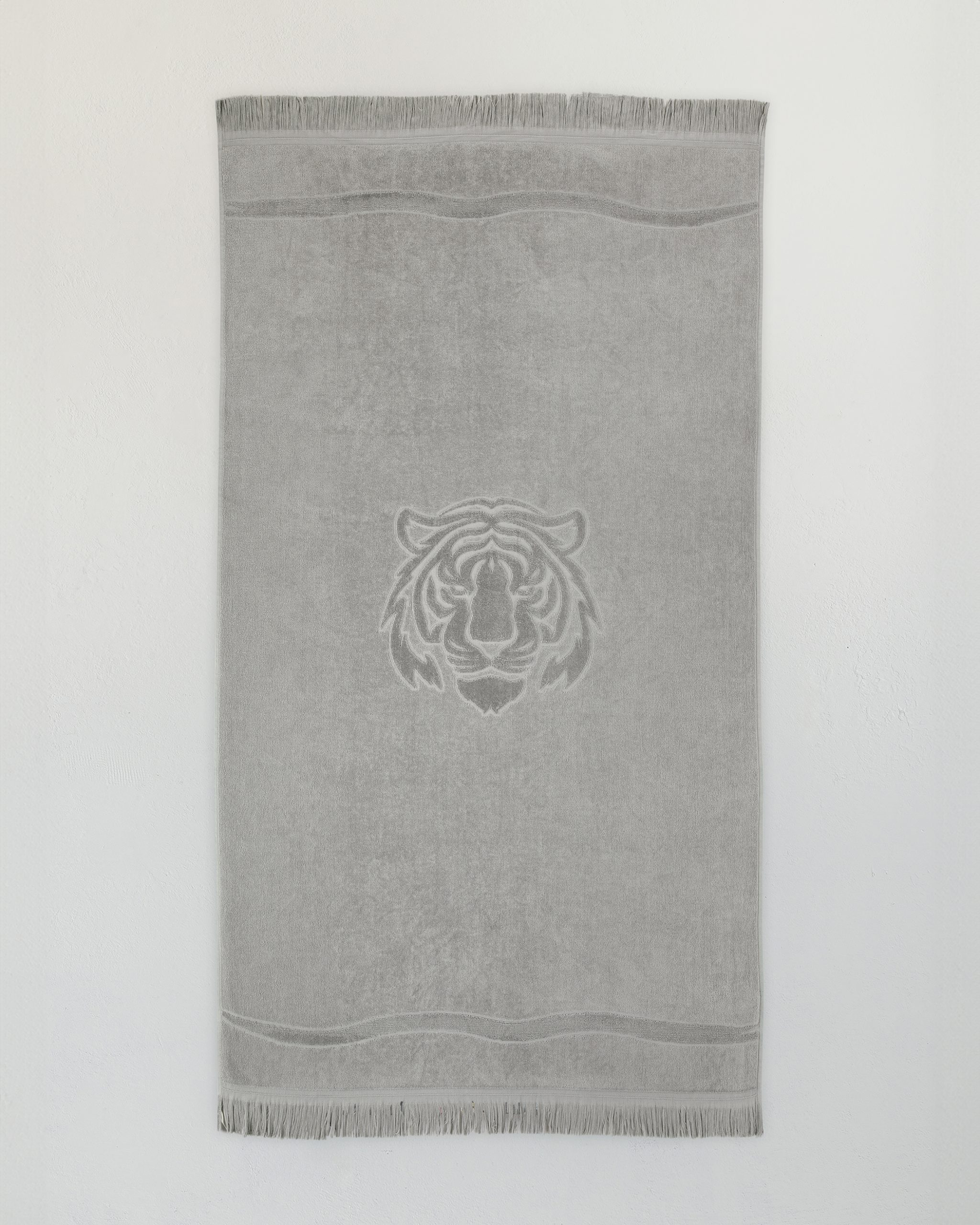 Nima Home Πετσέτα Θαλάσσης 90x160 - Keya Jacquard Γκρι - Image 2