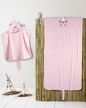 Nima Kids Πετσέτα Θαλάσσης 70x140 - Uniheart Ροζ