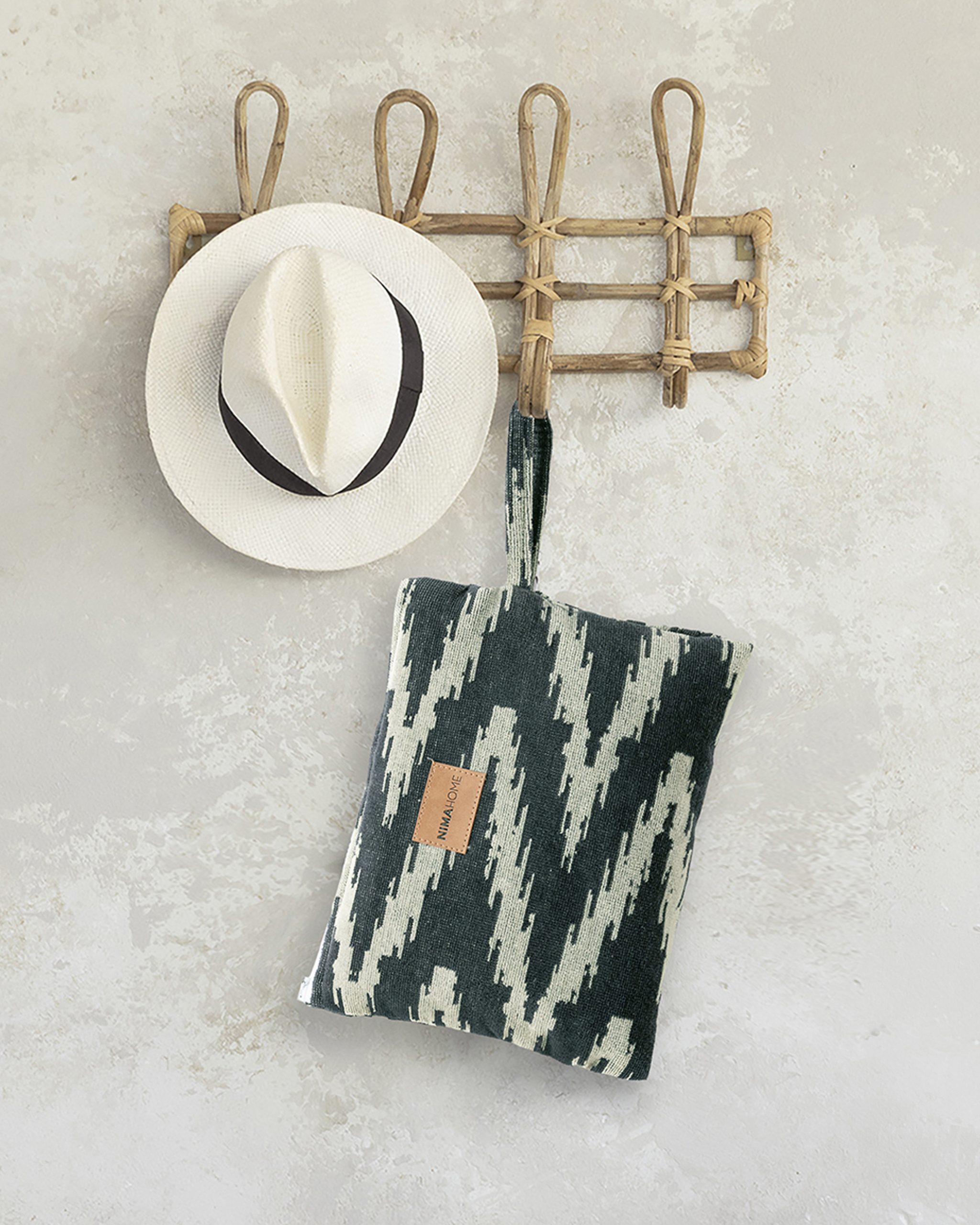 Nima Home Nεσεσέρ θαλάσσης 23x32 - Chevron Μπεζ, Μαύρο