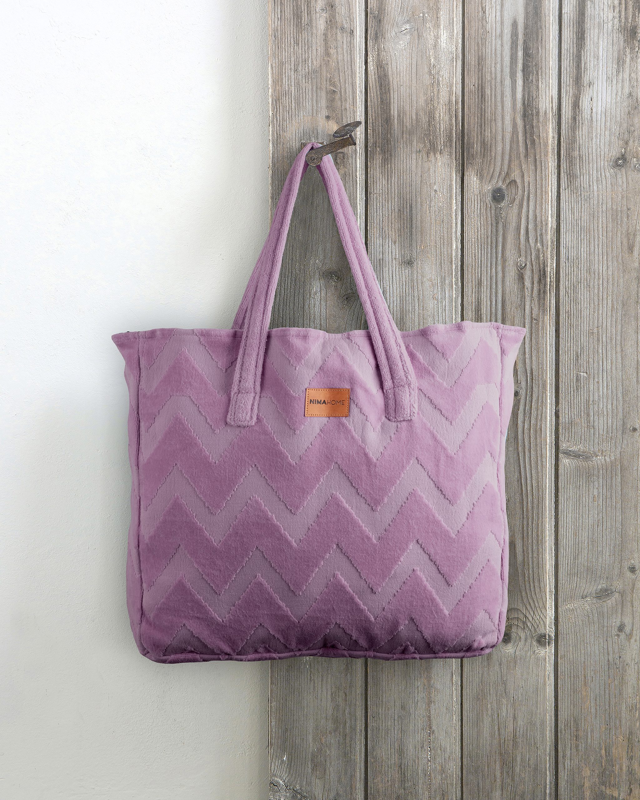 Nima Home Τσάντα Θαλάσσης 46x60 - Vida Purple Μωβ