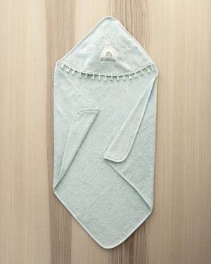 Nima Bebe Κάπα 75x75 - Petit Bebe Μέντα, Σιέλ