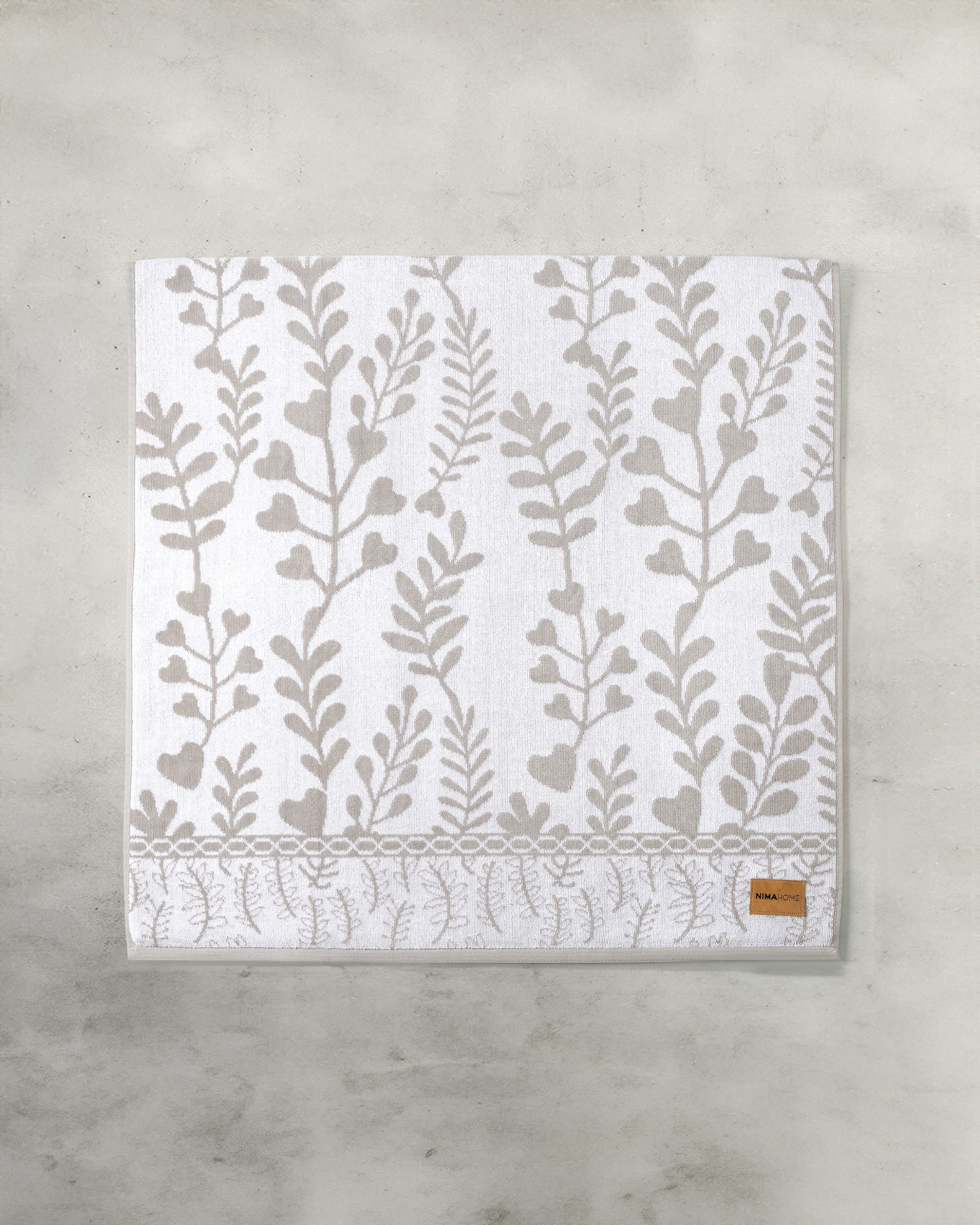 Nima Home Πετσέτα 70x140 - Leaf Μπεζ - Image 2