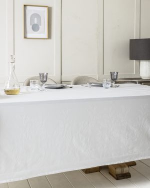 Nima Home Τραπεζομάντηλο 160x310 - Lillian Off White Λευκό