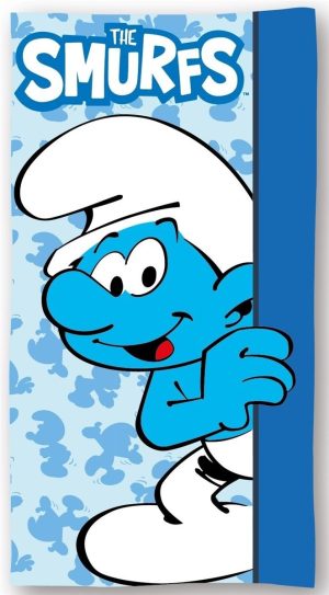 DIMcol Πετσέτα Θαλάσσης Quick Dry Peyo Smurfs 026 70X140 Sky Blue 100% Microfiber