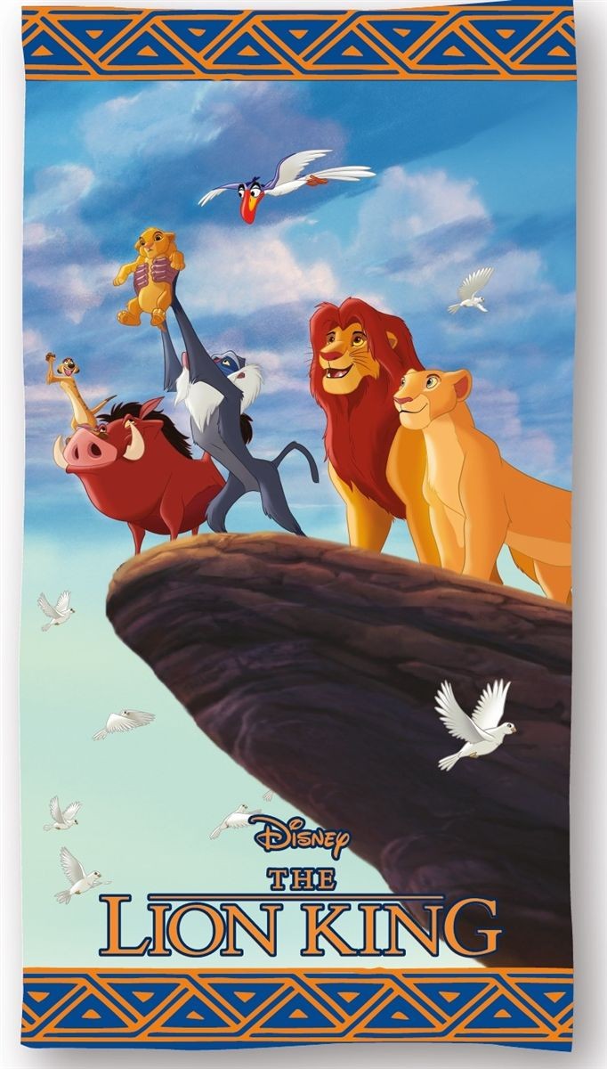 DIMcol Πετσέτα Θαλάσσης Quick Dry Disney Home Lion King 101 70X140 Sky Blue 100% Microfiber