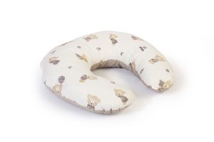 DIMcol Μαξιλάρι Θηλασμού bebe Bear's Nest 05 60x50x15 White-Grey 100% Cotton