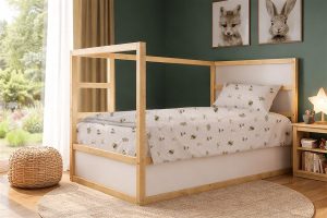 DIMcol Σεντόνια Εμπριμέ Σετ 2 τεμ kids Bear's Playtime 592 160X240 Beige 100% Cotton