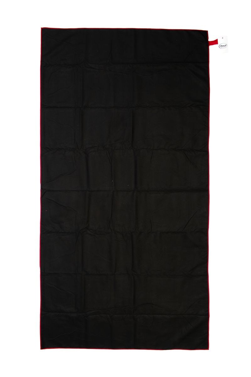DIMcol Πετσέτα Γυμναστηρίου Quick Dry 50x80 Black-Bordeaux 90/10 Polyester/Polyamide