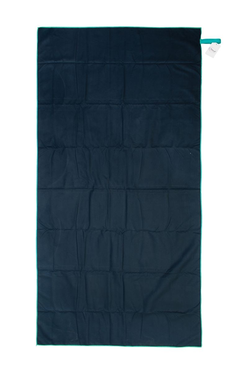 DIMcol Πετσέτα Γυμναστηρίου Quick Dry 50x80 Navy Blue-Turquoise 90/10 Polyester/Polyamide