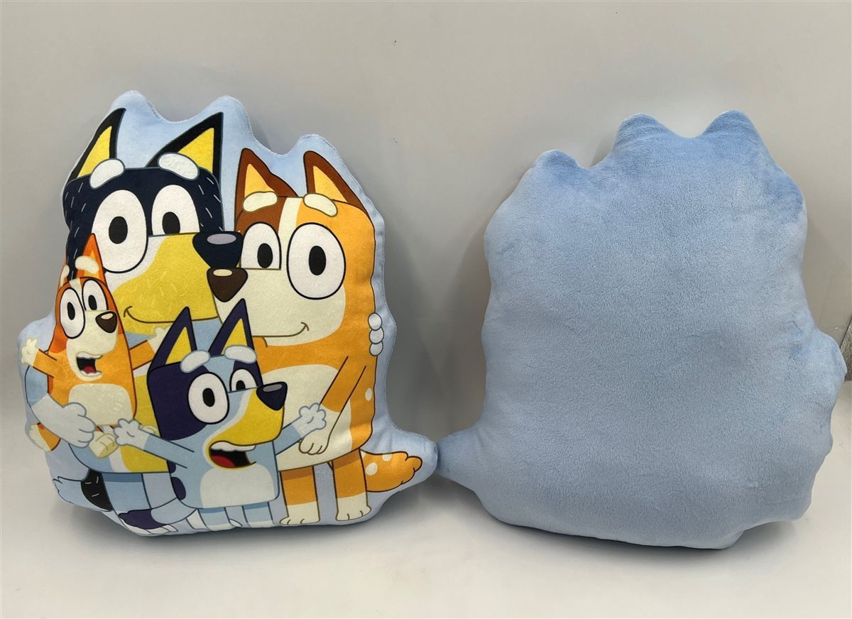 DIMcol Μαξιλάρι 3D BBC Studios Bluey 620 35 cm Sky Blue 100% Velboa - Image 2