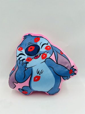 DIMcol Μαξιλάρι 3D Disney Home Stitch 616 35 cm Pink 100% Velboa