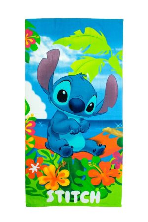 DIMcol Πετσέτα Θαλάσσης Quick Dry Disney Home Lilo & Stitch 086 70X140 Blue-Green 100% Microfiber