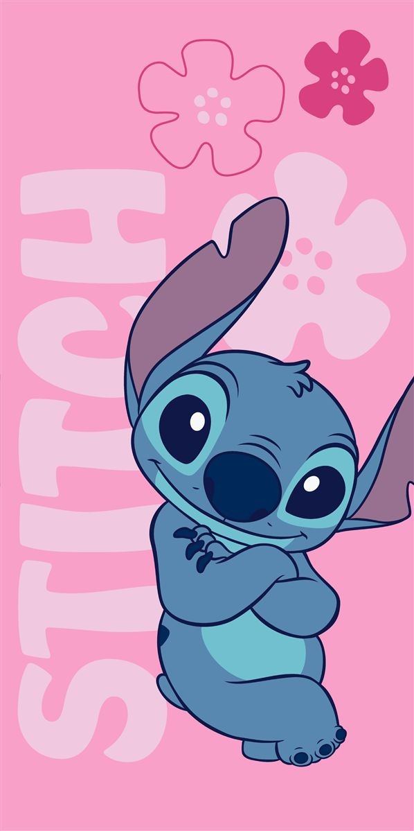 DIMcol Πετσέτα Θαλάσσης Quick Dry Disney Home Lilo & Stitch 548 70X140 Pale Pink 100% Microfiber