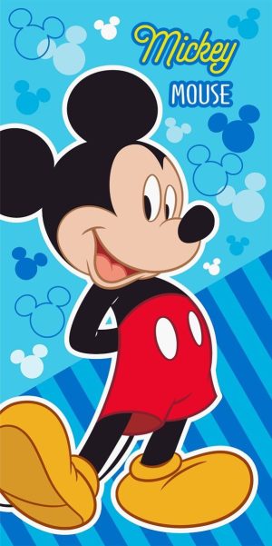 DIMcol Πετσέτα Θαλάσσης Quick Dry Disney Home Mickey 376 70X140 Sky Blue 100% Microfiber