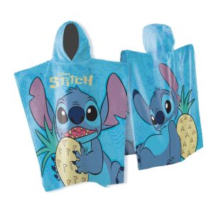 DIMcol Πόντσο Θαλάσσης Quick Dry Disney Home Lilo & Stitch 539 50X100 Sky Blue 100% Microfiber