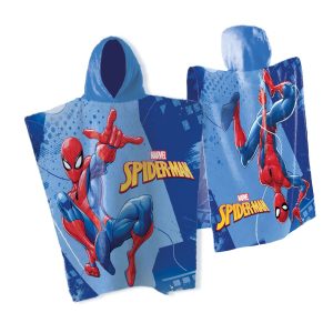 DIMcol Πόντσο Θαλάσσης Quick Dry Marvel Spider-Man 538 50x100 Sky Blue-Blue 100% Microfiber