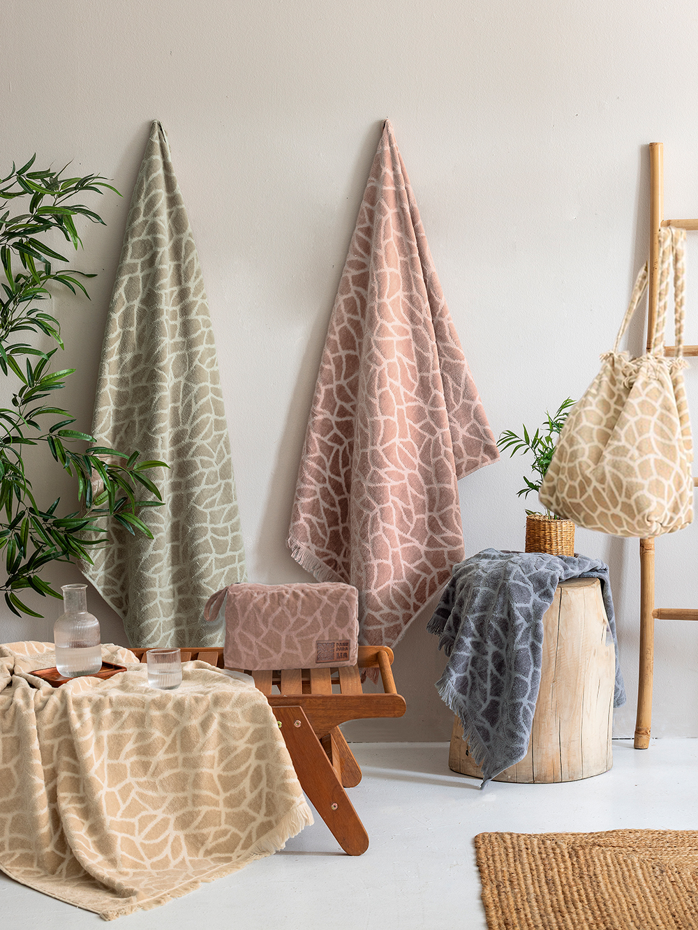 Palamaiki Πετσέτα Θαλάσσης Beach Collection 90x180 PD KHAKI