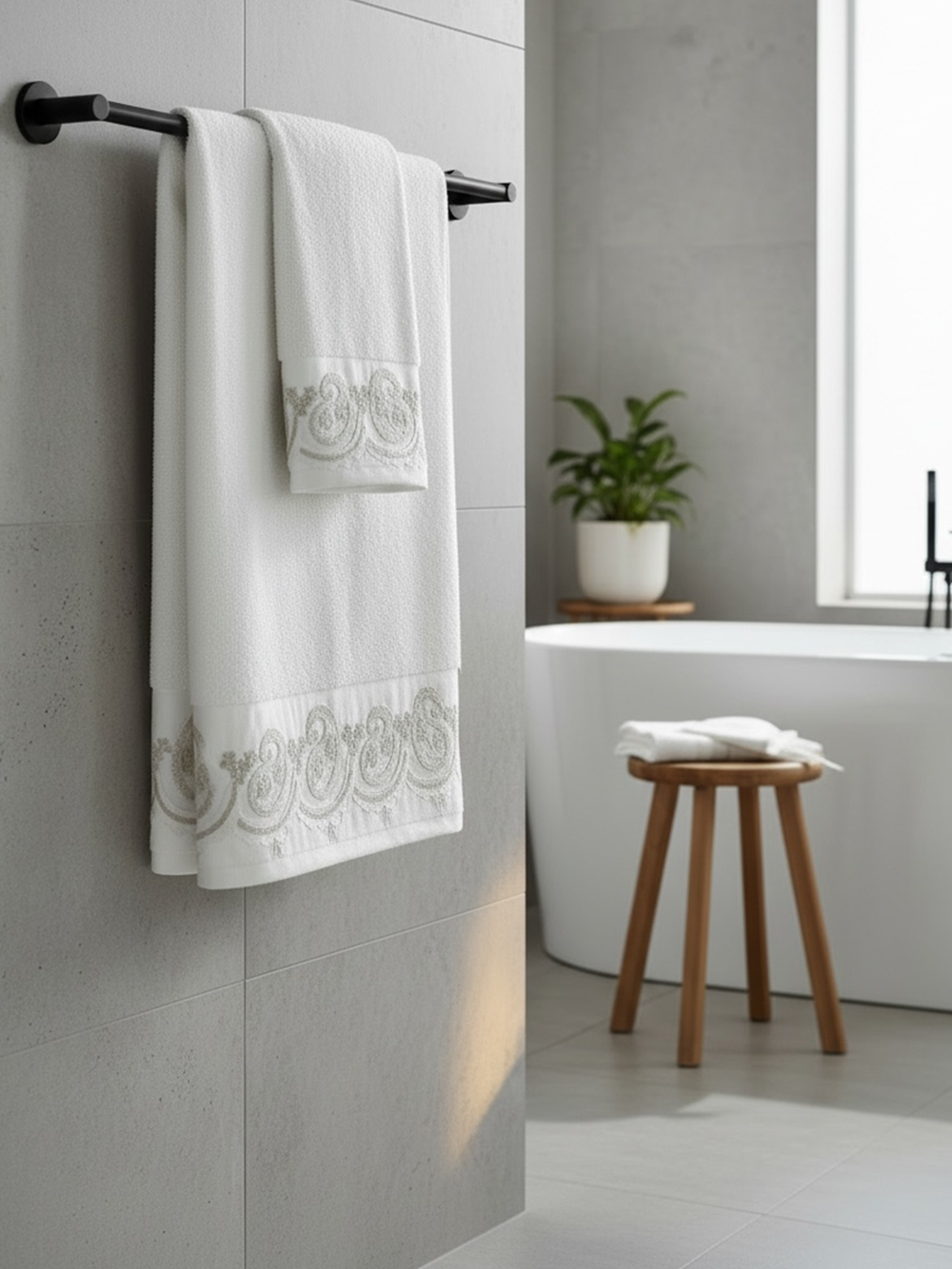 Palamaiki Σετ Πετσέτες Towels Collection MAIRA WHITE