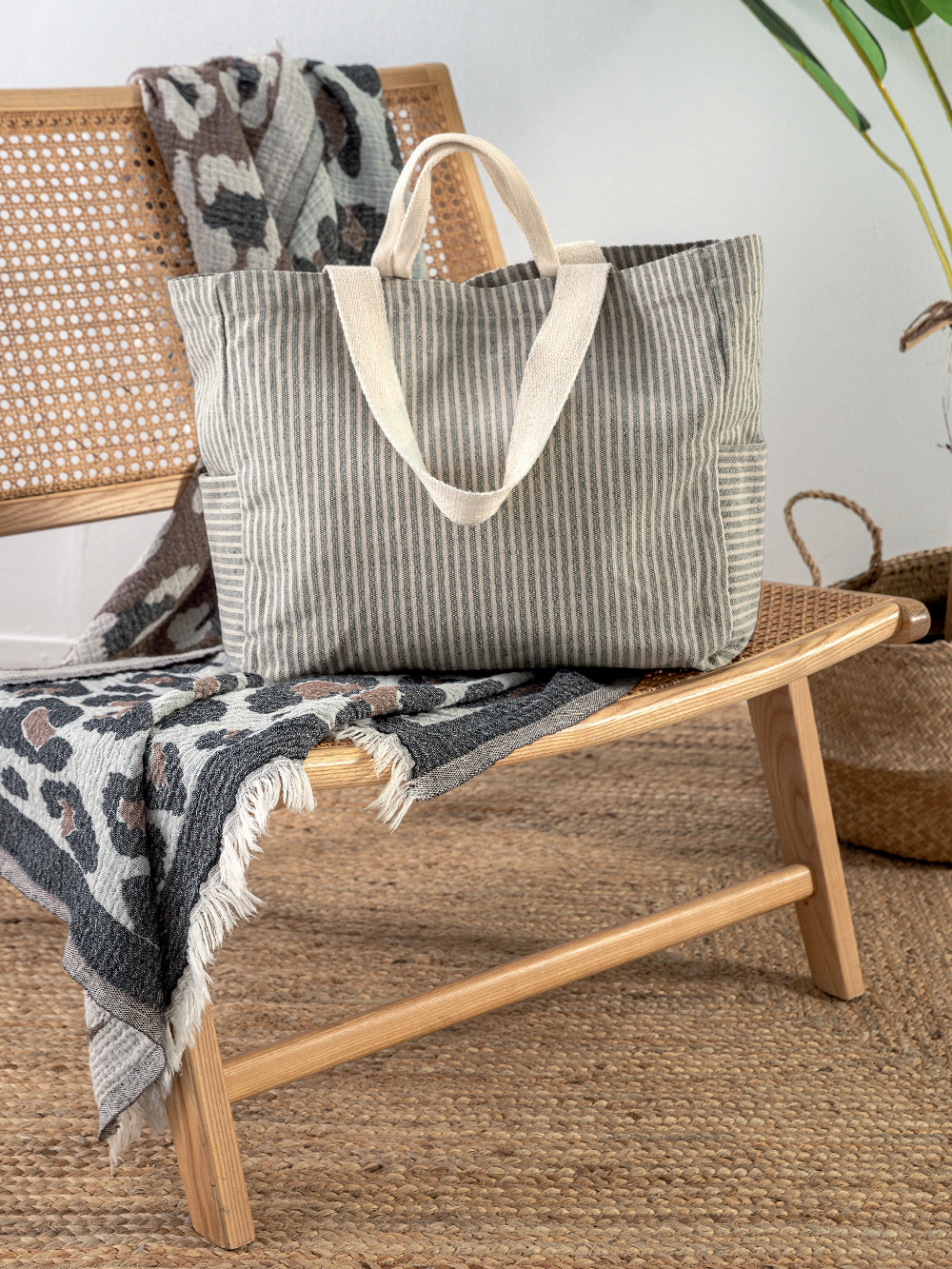 Palamaiki Τσάντα Θαλάσσης Beach Collection BAG BLACK